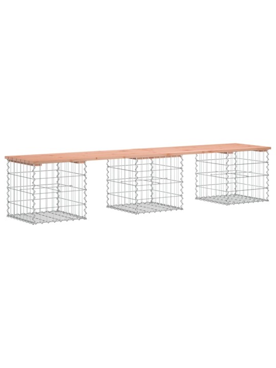 Zahradní lavice gabionový design 203x44x42 cm masivní douglaska