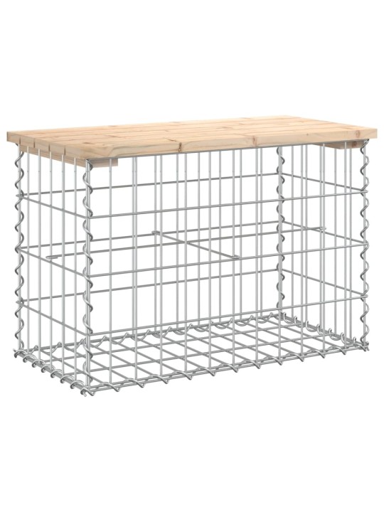 Zahradní lavice gabionový design 63x31,5x42 cm masivní borovice