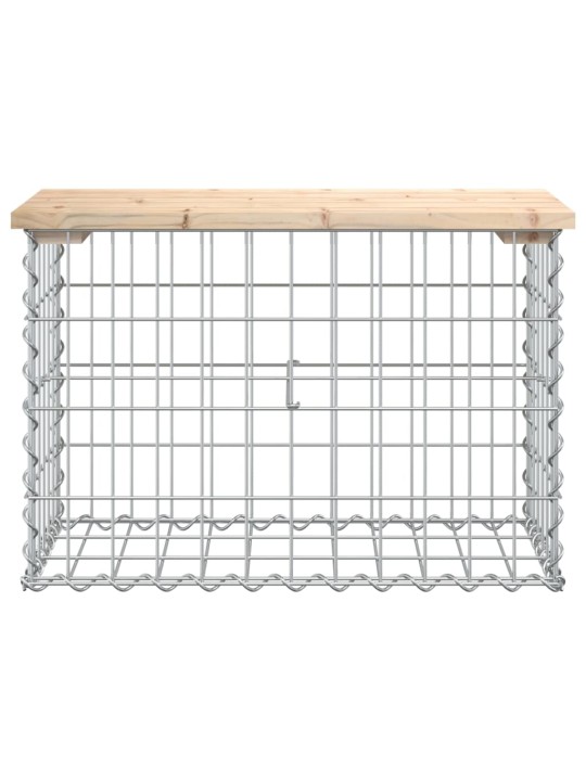 Zahradní lavice gabionový design 63x31,5x42 cm masivní borovice