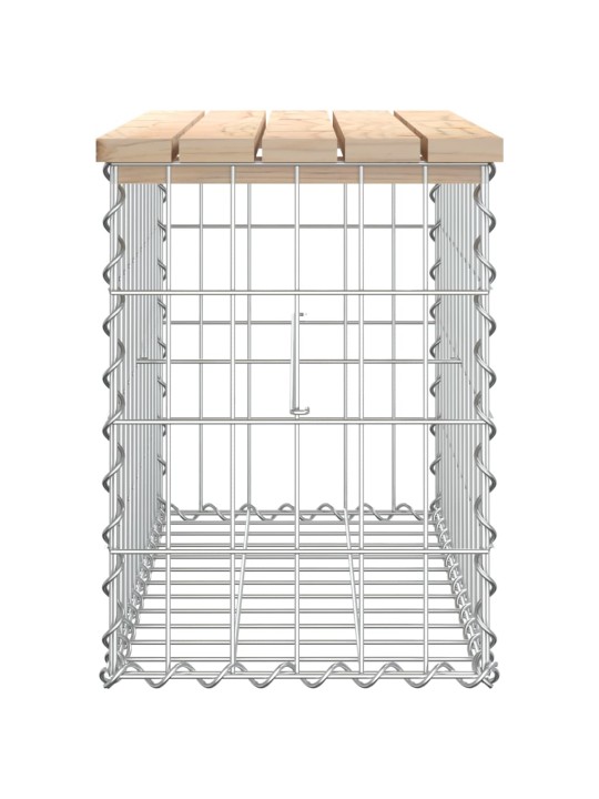 Zahradní lavice gabionový design 63x31,5x42 cm masivní borovice