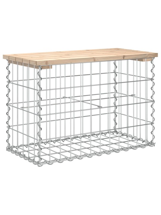 Zahradní lavice gabionový design 63x31,5x42 cm masivní borovice
