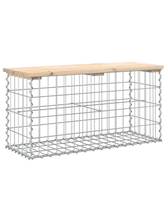 Zahradní lavice gabionový design 83x31,5x42 cm masivní borovice