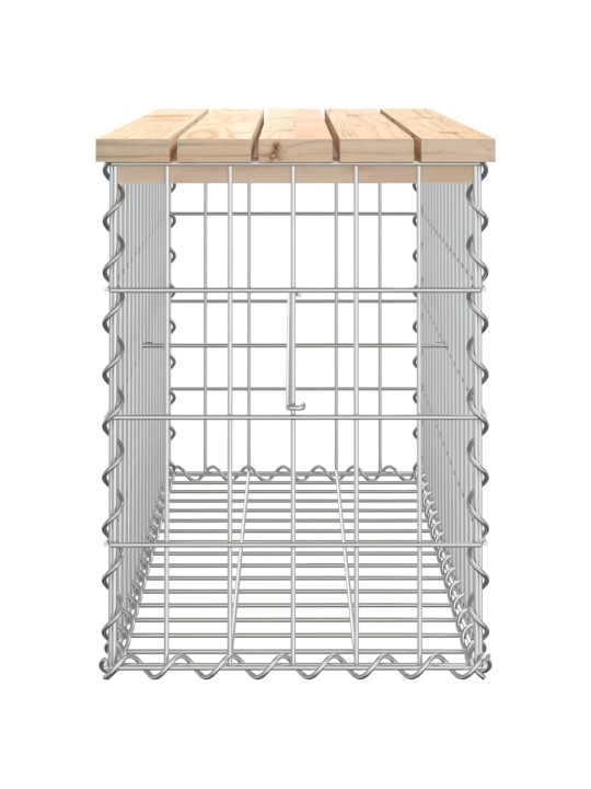Zahradní lavice gabionový design 83x31,5x42 cm masivní borovice