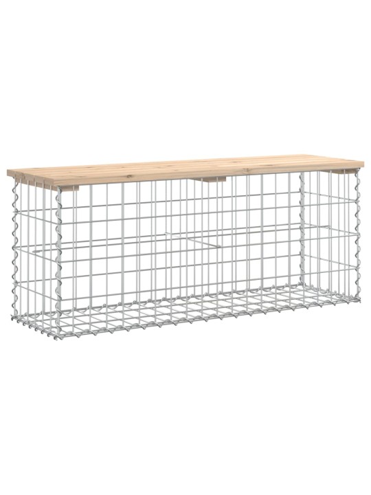 Zahradní lavice gabionový design 103x31,5x42cm masivní borovice
