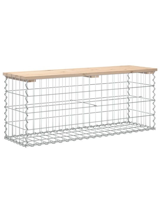 Zahradní lavice gabionový design 103x31,5x42cm masivní borovice