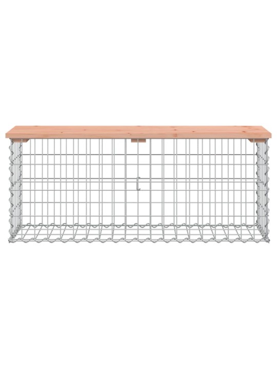 Zahradní lavice gabionový design 103 x 31,5 x 42 cm douglaska