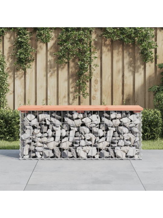 Zahradní lavice gabionový design 103 x 31,5 x 42 cm douglaska