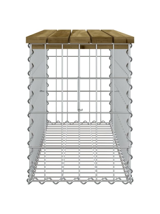 Zahradní lavice gabionový design 103x31,5x42 cm borové dřevo