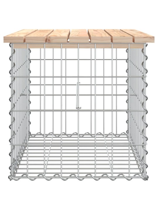 Zahradní lavice gabionový design 63x44x42 cm masivní borovice