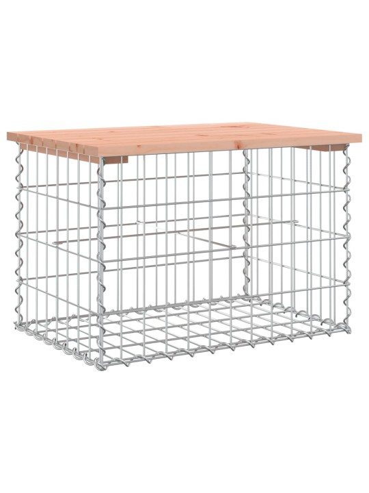 Zahradní lavice gabionový design 63x44x42 cm masivní douglaska