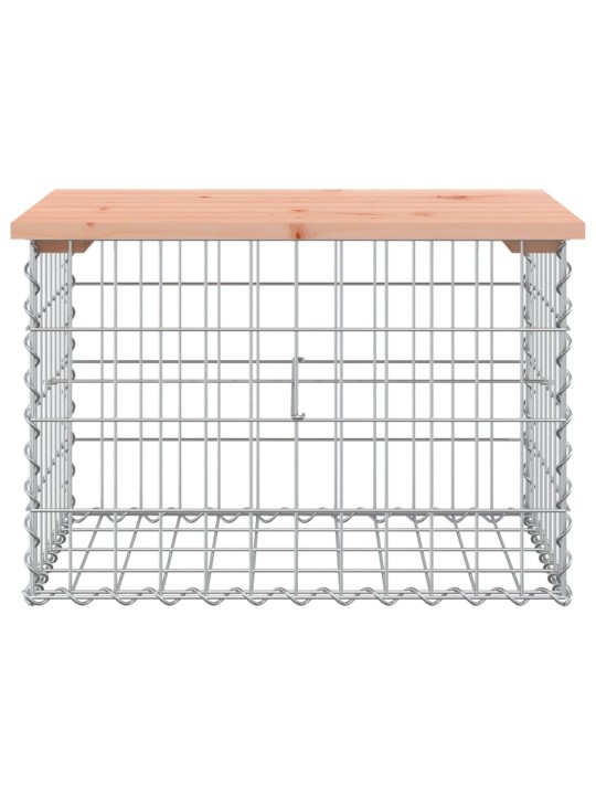 Zahradní lavice gabionový design 63x44x42 cm masivní douglaska