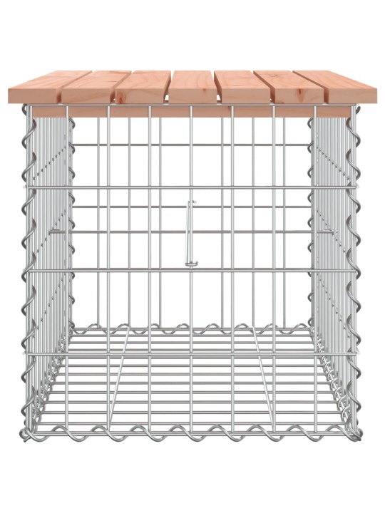 Zahradní lavice gabionový design 63x44x42 cm masivní douglaska