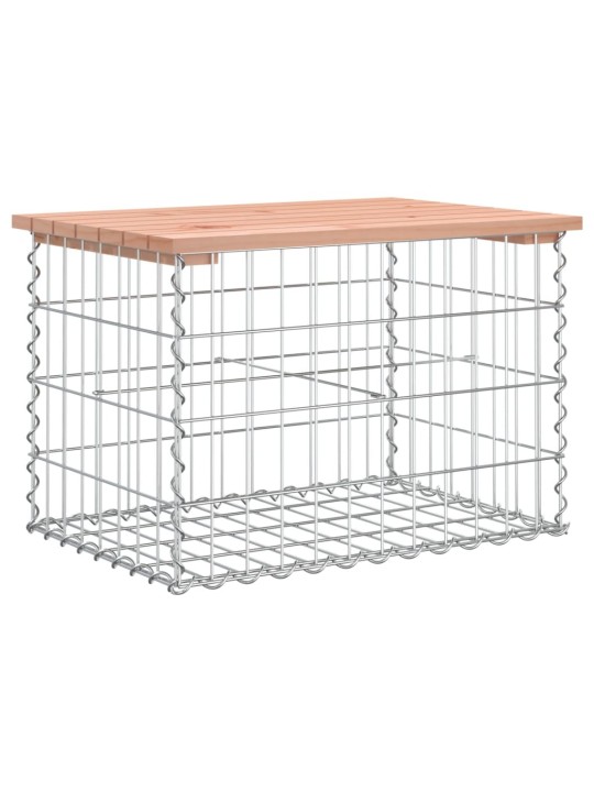 Zahradní lavice gabionový design 63x44x42 cm masivní douglaska