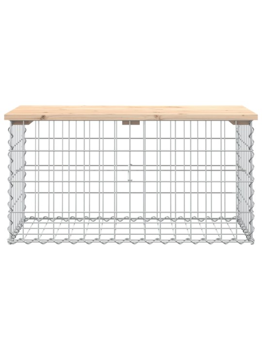 Zahradní lavice gabionový design 83x44x42 cm masivní borovice