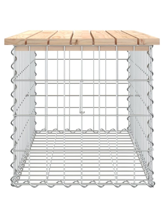 Zahradní lavice gabionový design 83x44x42 cm masivní borovice