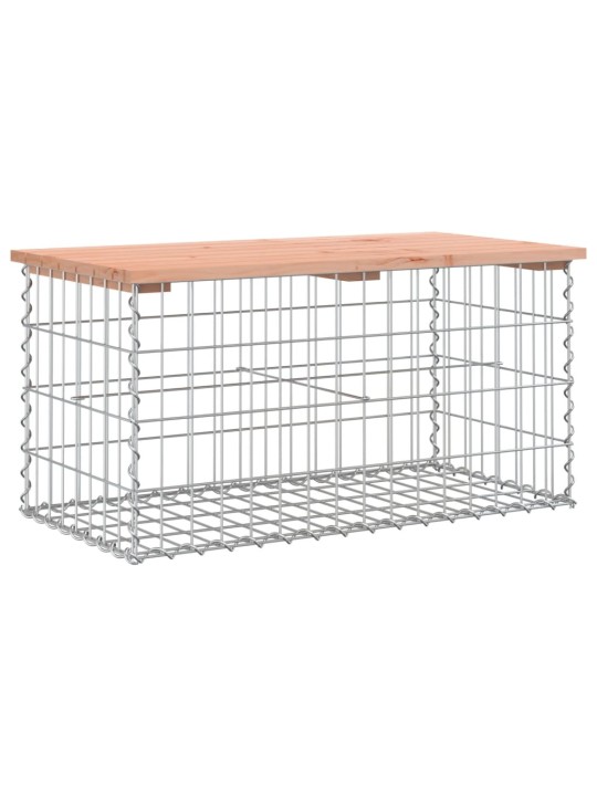 Zahradní lavice gabionový design 83x44x42 cm masivní douglaska