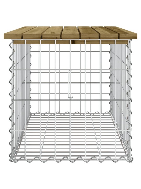 Zahradní lavice gabionový design 83 x 44 x 42 cm borové dřevo
