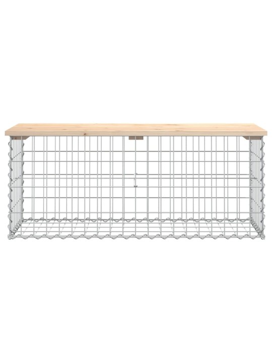 Zahradní lavice gabionový design 103x44x42 cm masivní borovice