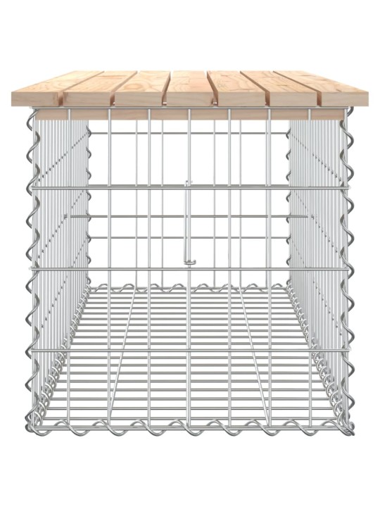 Zahradní lavice gabionový design 103x44x42 cm masivní borovice
