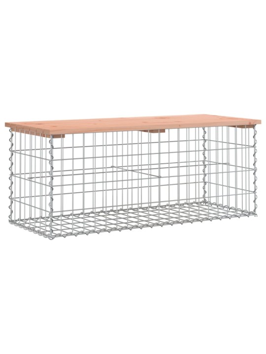 Zahradní lavice gabionový design 103x44x42 cm masivní douglaska