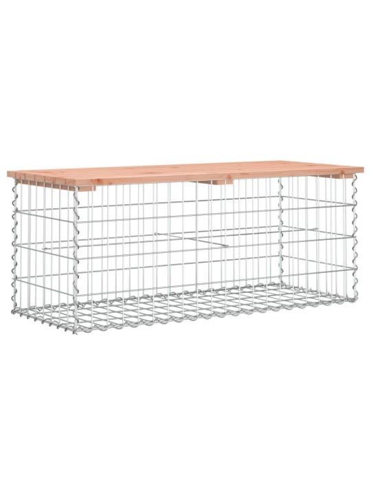 Zahradní lavice gabionový design 103x44x42 cm masivní douglaska