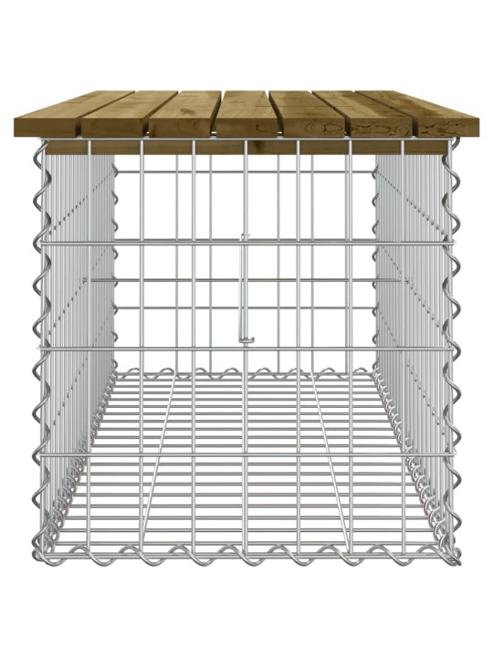 Zahradní lavice gabionový design 103 x 44 x 42 cm borové dřevo