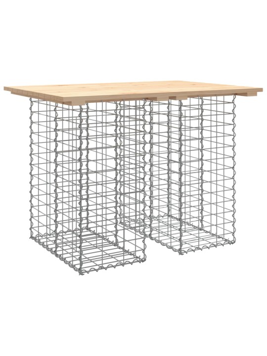 Zahradní lavice gabionový design 100x70x72 cm masivní borovice