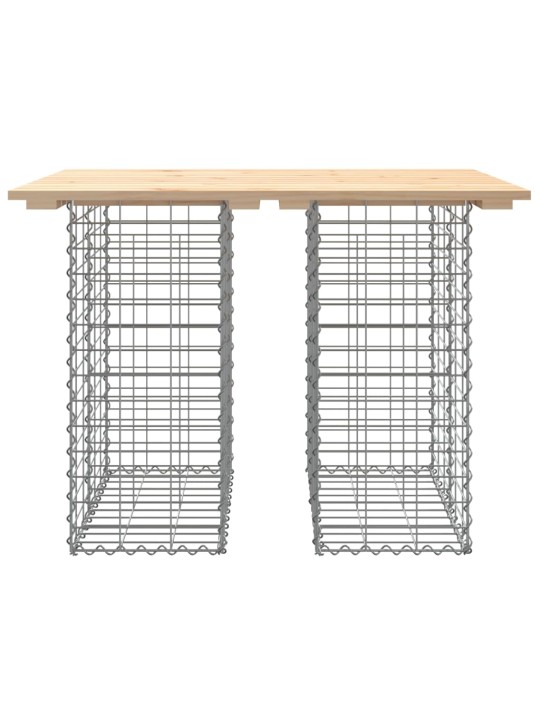 Zahradní lavice gabionový design 100x70x72 cm masivní borovice
