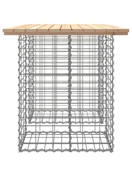 Zahradní lavice gabionový design 100x70x72 cm masivní borovice