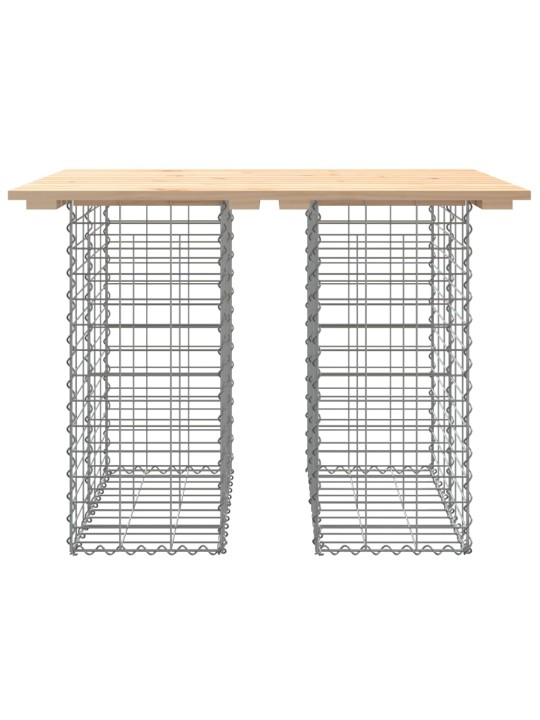 Zahradní lavice gabionový design 100x70x72 cm masivní borovice