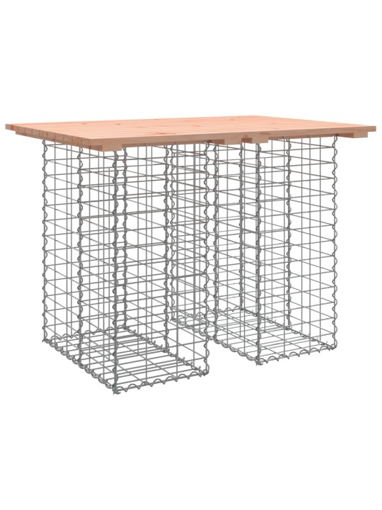 Zahradní lavice gabionový design 100x70x72 cm masivní douglaska