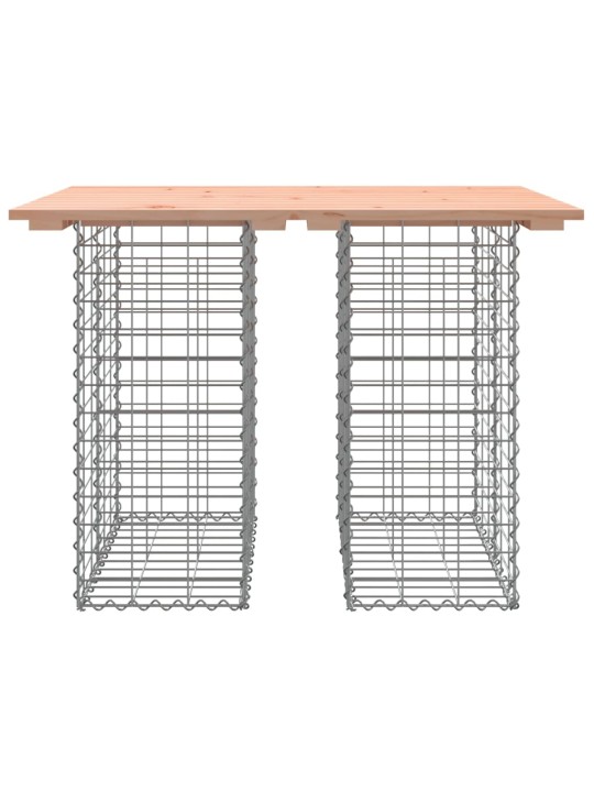 Zahradní lavice gabionový design 100x70x72 cm masivní douglaska