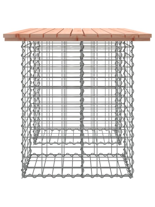 Zahradní lavice gabionový design 100x70x72 cm masivní douglaska