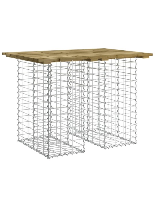 Zahradní lavice gabionový design 100 x 70 x 72 cm borové dřevo