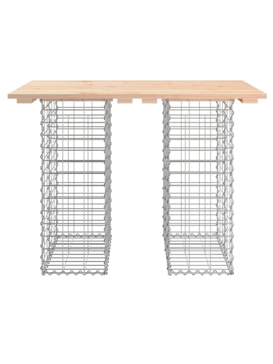Zahradní lavice gabionový design 100x70x72 cm masivní borovice