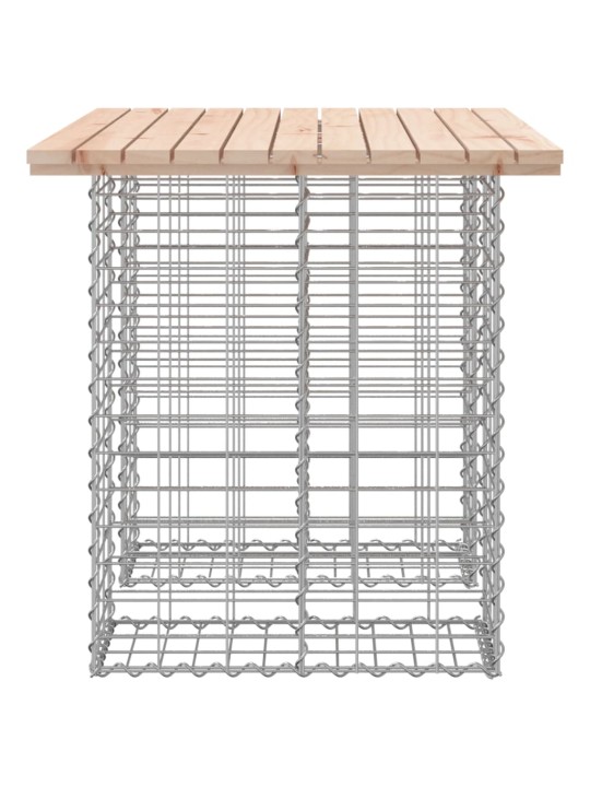 Zahradní lavice gabionový design 100x70x72 cm masivní borovice
