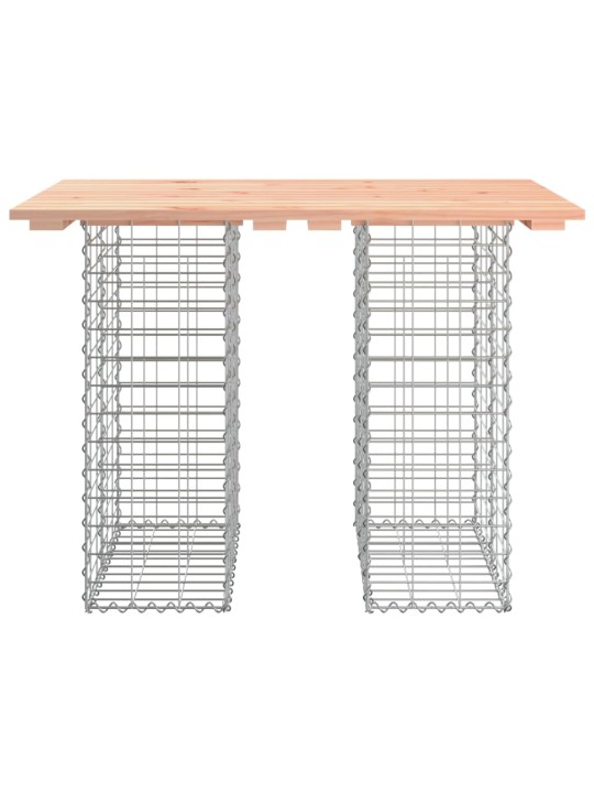 Zahradní lavice gabionový design 100x70x72 cm masivní douglaska