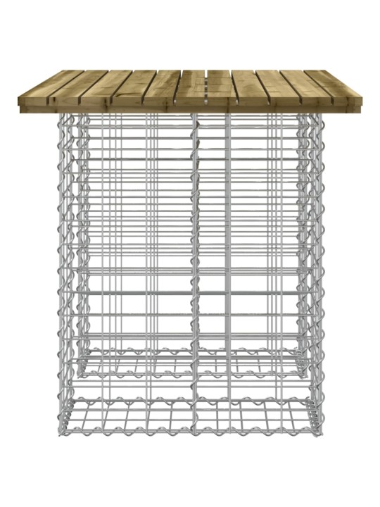 Zahradní lavice gabionový design 100x70x72 cm masivní borovice
