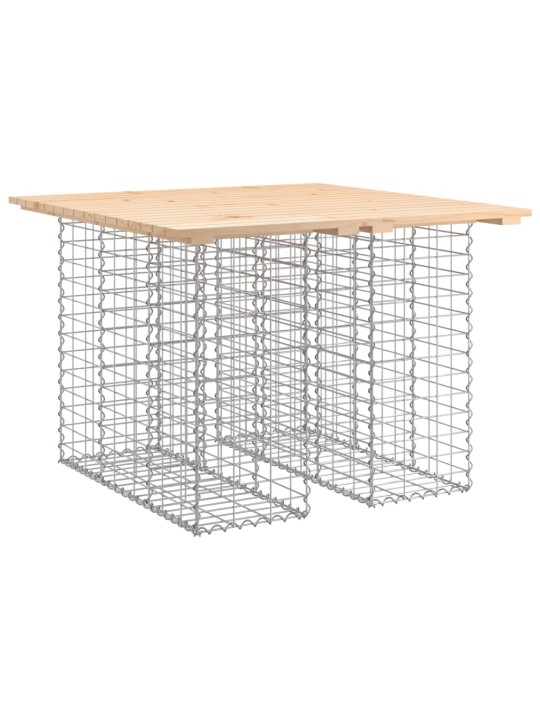 Zahradní lavice gabionový design 100x102x72 cm masivní borovice