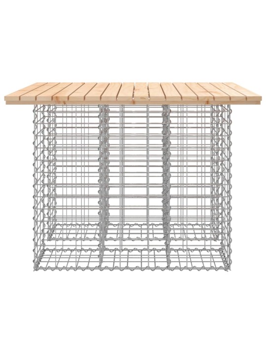 Zahradní lavice gabionový design 100x102x72 cm masivní borovice