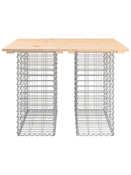 Zahradní lavice gabionový design 100x102x72 cm masivní borovice