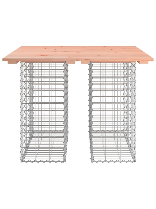 Zahradní lavice gabionový design 100x102x72cm masivní douglaska