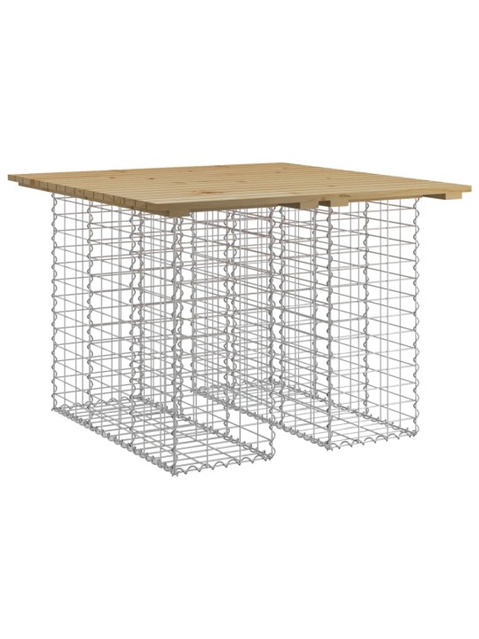 Zahradní lavice gabionový design 100 x 102 x 72 cm borové dřevo