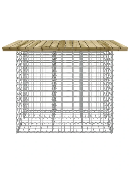 Zahradní lavice gabionový design 100 x 102 x 72 cm borové dřevo