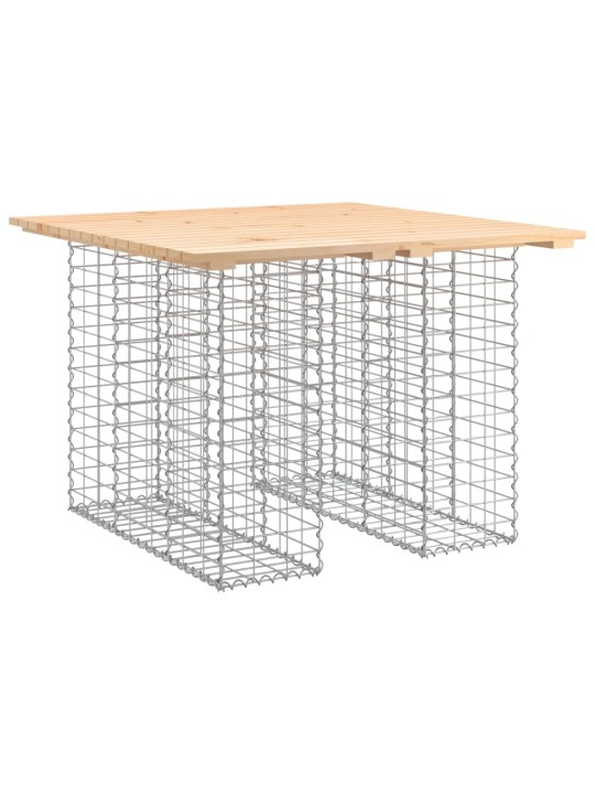Zahradní lavice gabionový design 100x102x72 cm masivní borovice