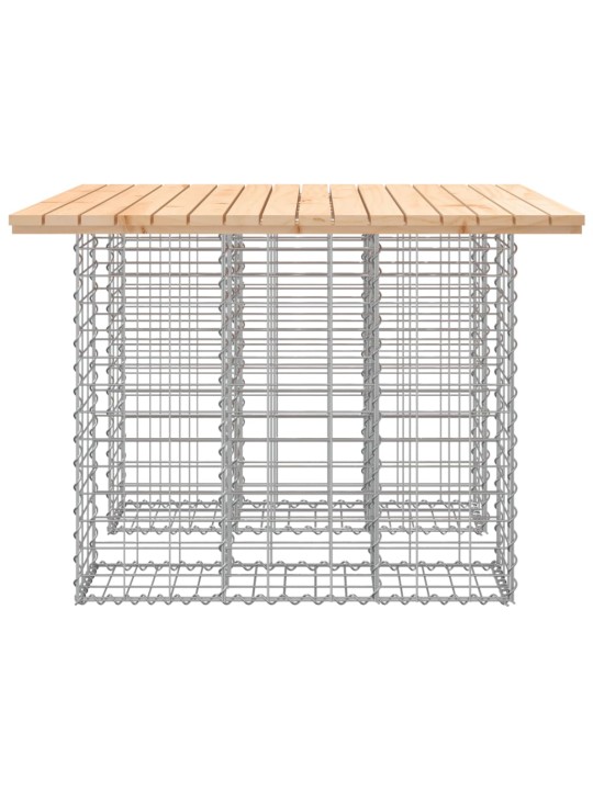 Zahradní lavice gabionový design 100x102x72 cm masivní borovice