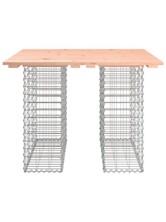 Zahradní lavice gabionový design 100x102x72cm masivní douglaska