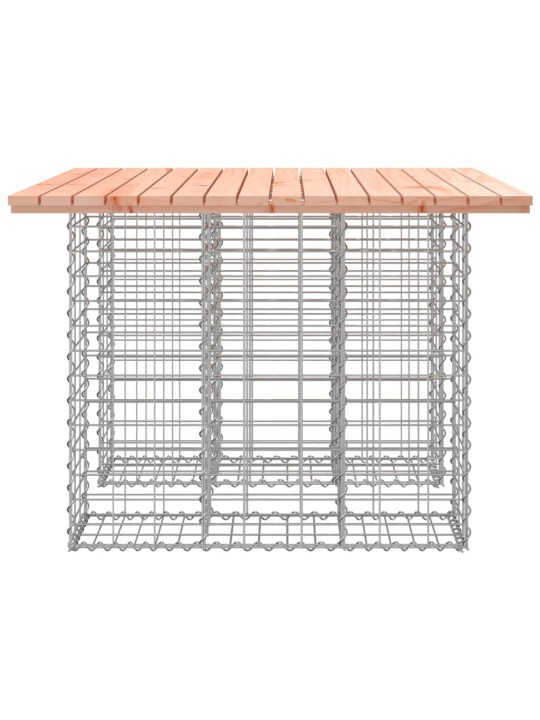 Zahradní lavice gabionový design 100x102x72cm masivní douglaska