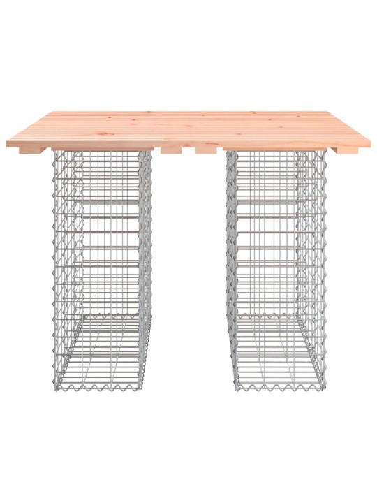 Zahradní lavice gabionový design 100x102x72cm masivní douglaska