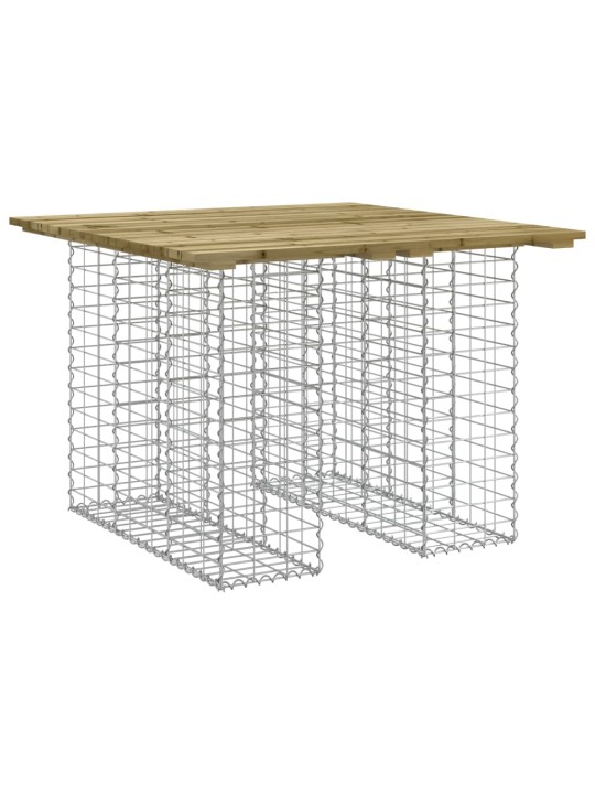 Zahradní lavice gabionový design 100 x 102 x 72 cm borové dřevo